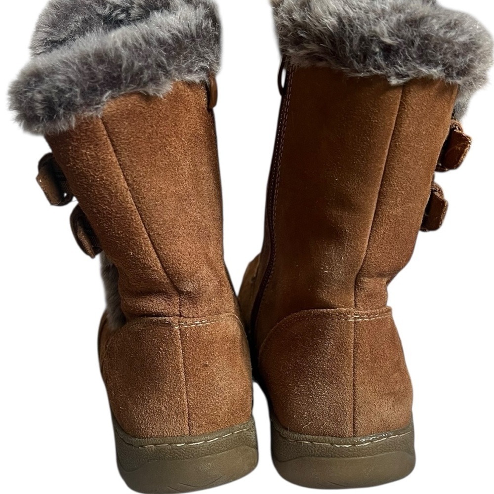 Spring Step Leather Tan Fur-Trimmed Winter Boots EUC 37 - Picture 6 of 11